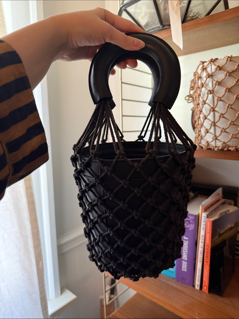 Staud Black Moreau Bag